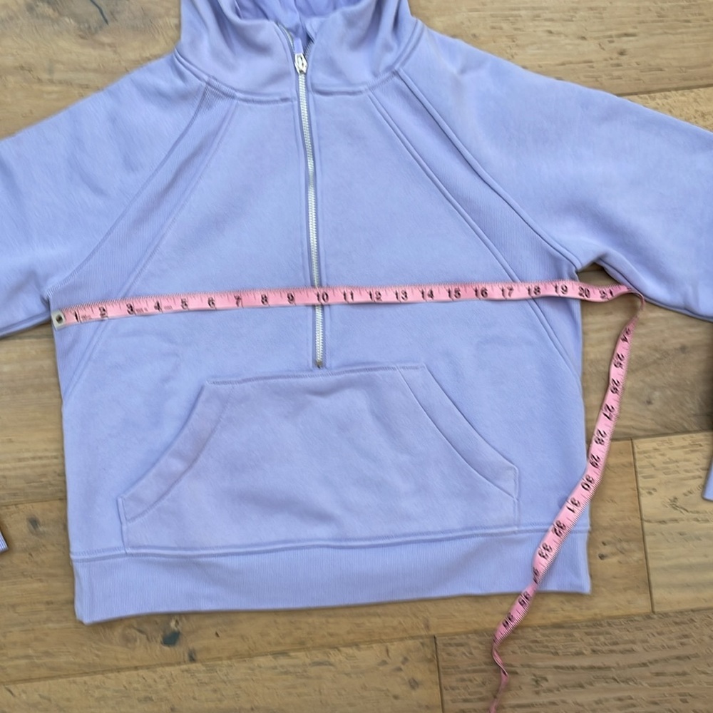 Like New - Danskin Lavender Half-Zip Hoodie - Picture 4 of 6